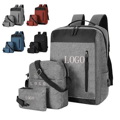 3 Piece Travel Computer Business Shoulder Matching Bag