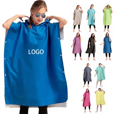 Unisex Hooded Poncho Bathrobe