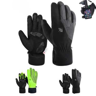 Touchscreen Waterproof Winter Cycling Gloves