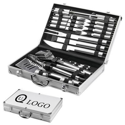 26-Piece Barbecue Tool Set W/Aluminum Case