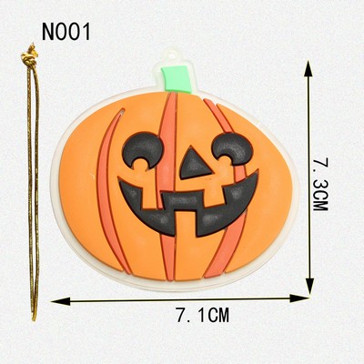 Silicone Laughing Pumpkin Keychain