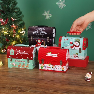 Christmas Mailbox-Shaped Candy and Cookie Tin Box