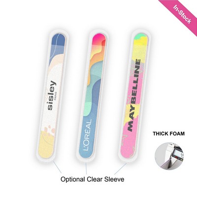 7" Full-Color EVA Thick Foam Nail File ( or with Sleeve Optional-add $0.1/pc)