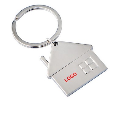 Personalized Metal House Design Key Tag