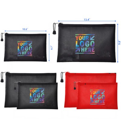 13.4" x 9.8" and 10.6" x 6.7" Waterproof Zipper Bag