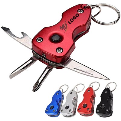 Multifunctional Key Chain With Knife And Led Light