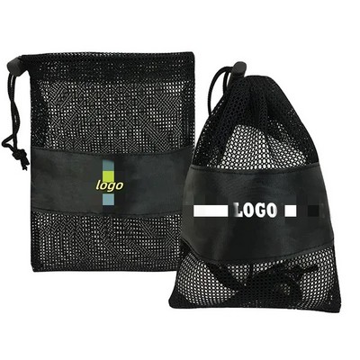 Mesh Drawstring Towel Bag