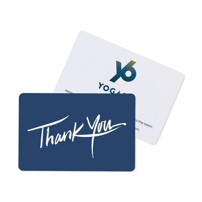 Deep Blue Thank You Greeting Card - White