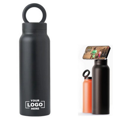 Water Bottle with Phone Mount