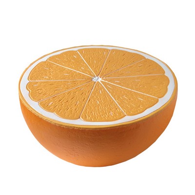 Slow-Rebound Giant Half Orange Stress Toy