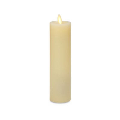 Everlasting Glow Luminara 8" Slim Wax Pillar Candle