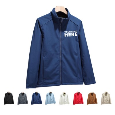 Unisex Casual Outerwear Full Zip Jacket