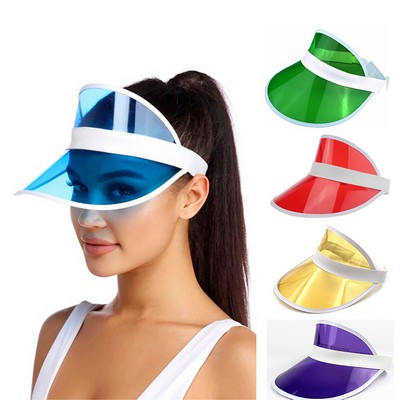 Adjustable PVC Sun Visor Hat