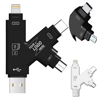 4-in-1 USB-C SD Card Reader Adapter for Laptops and Tablets