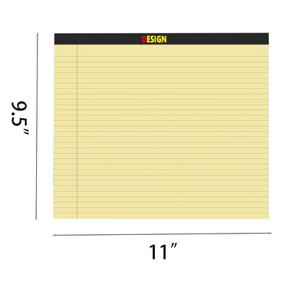 11 x 9.5 Inches Colored Lined Notepad 40 Sheets Notebook