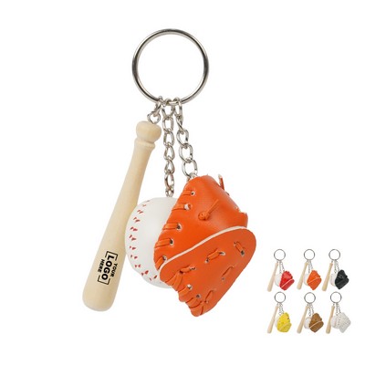 Baseball Keychain Multi-Tool Set