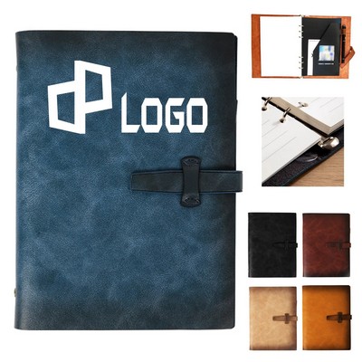 A5 Leather Notebook W/ Buckle