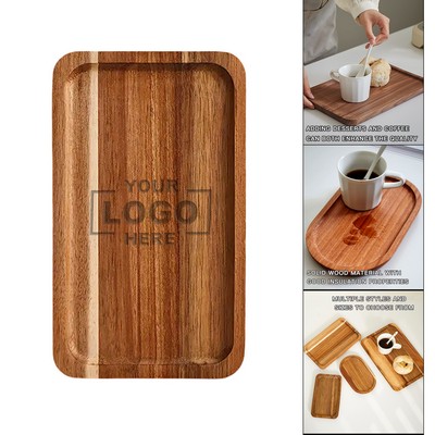 Solid Wood Serving Tray for Desserts or Coffee