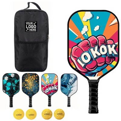 Pickleball Paddle Set with Rackets and Balls for Game