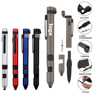 6 in 1 Multi Functional Tool Pen