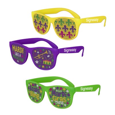 Mardi Gras Art Pinhole Sunglasses