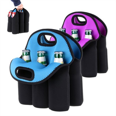 6 Pack Bottle Can Carrier Tote