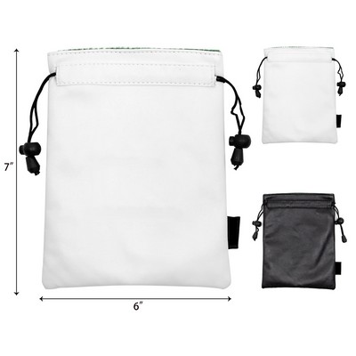 Golf Valuables Pouch Golf Pouch Bag with Drawstrings Golf Tee Bag Pouch