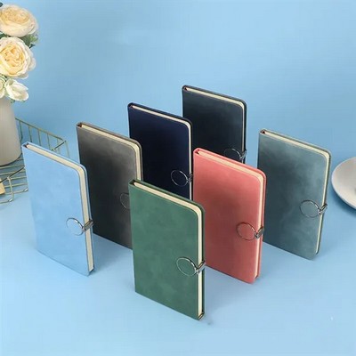 Round Magnetic Closure Notebook with Durable Cover