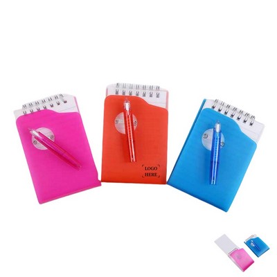 Pocket Spiral Notebook with Lined Pages & Pen