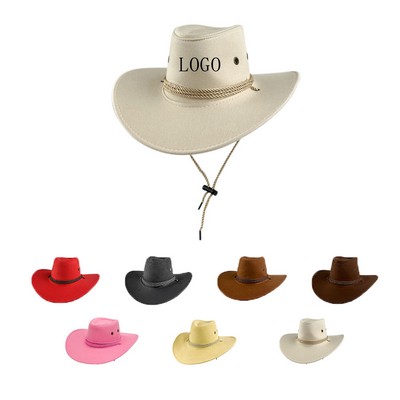 Unisex Western Felt Cowboy Hat