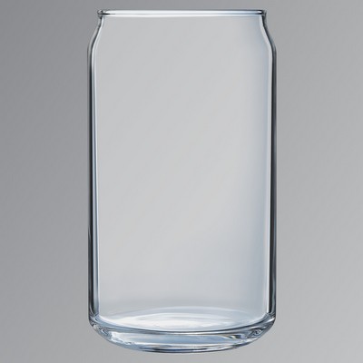 16 Ounce Glass Can, 4"H