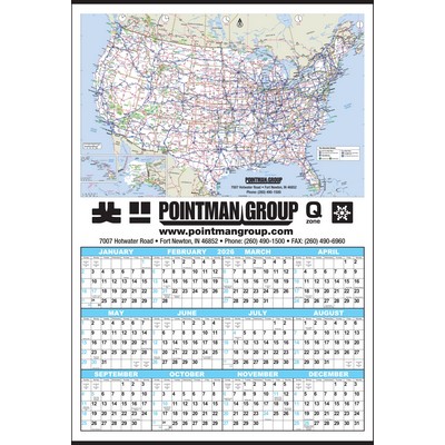 Small U.S. Maps Year-In-View® Calendar