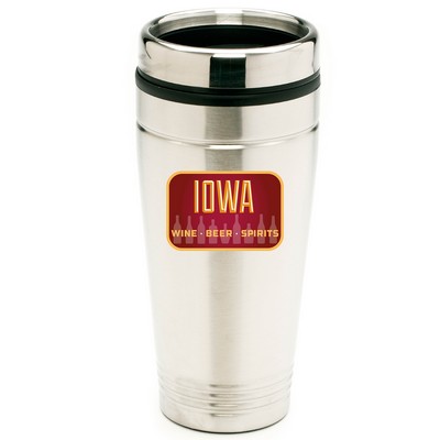 16 oz. Travel Stainless Steel Vacuum Insulated w/ lid, keep hot or iced