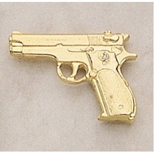 0.45 Caliber Gun Marken Design Cast Lapel Pin (Up to 1 1/4")