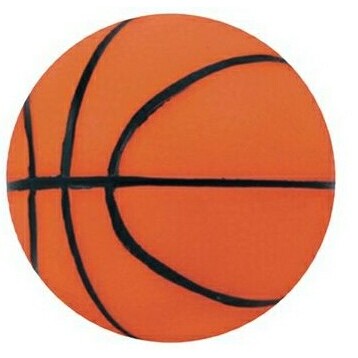 5" Inflated Rubber Bouncing Basketball