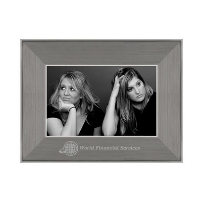 Architectural Stainless Steel 4"x6" Photo Frame w/ 1 1/4" Border