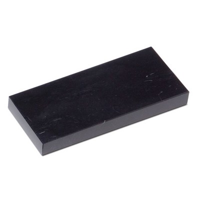 Jet Black Rectangular Marble Base (8"x5/16"x6")