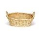 Oval White Willow Mini Wash Wicker Basket w/Side Handle (11"x7 1/2"x4")