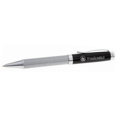 Silver Glass Fiber Finish Ballpoint Pen