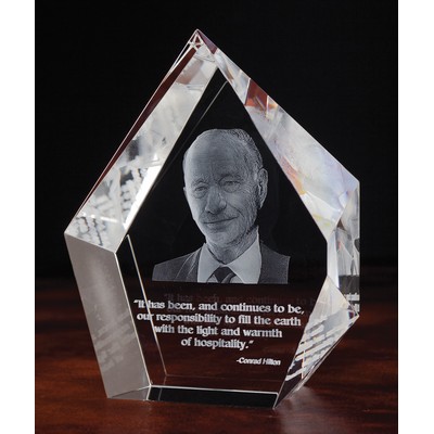 Crystal Prestige Award (3 7/8"x5"x2 3/8")