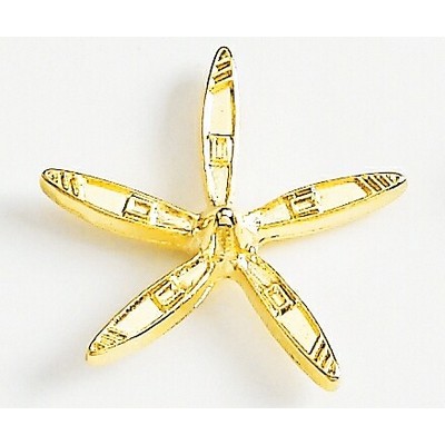 Propeller 5 blades Marken Design Cast Lapel Pin (Up to 1")