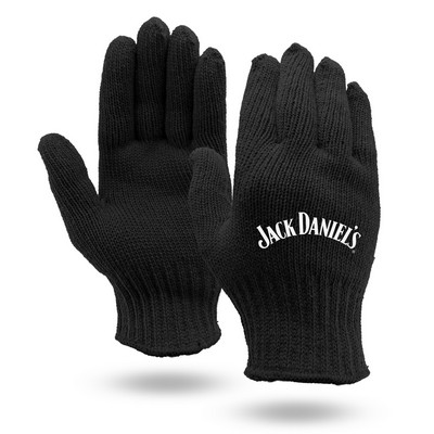 Black Knit Gloves