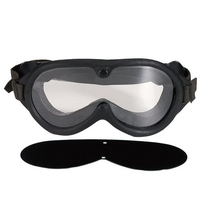 Black GI Type Military Sun/Wind & Dust Goggles