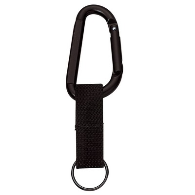 Jumbo 80 Mm Carabiner w/Web Strap Keychain