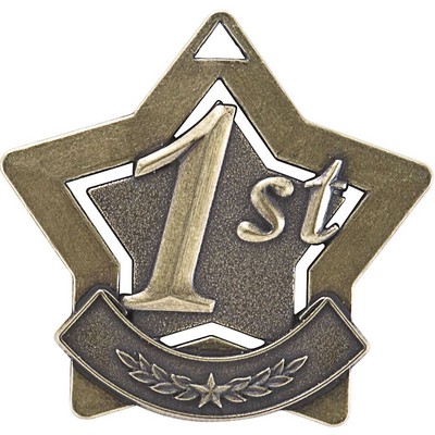 Star Medal, "First Place" - 2 1/4"