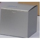 Tinted Gloss Silver Tuck-It® One-Piece Folding Gift Box (4"x4"x4")