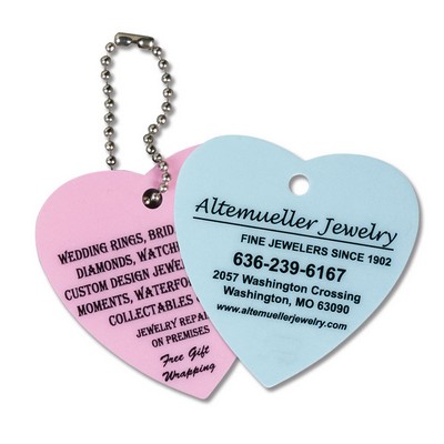 Heart Shaped Key Tag (2¼"x2¼")