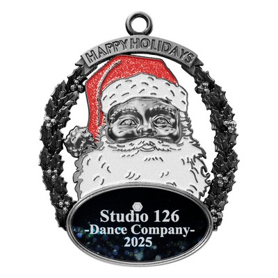 Vibraprint® Santa Holiday Ornament (2-1/2")