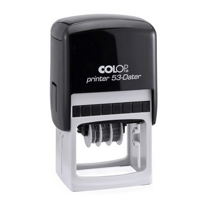 COLOP Printer Self-Inking Die Plate Dater Stamp (1 1/16"x1 5/8")