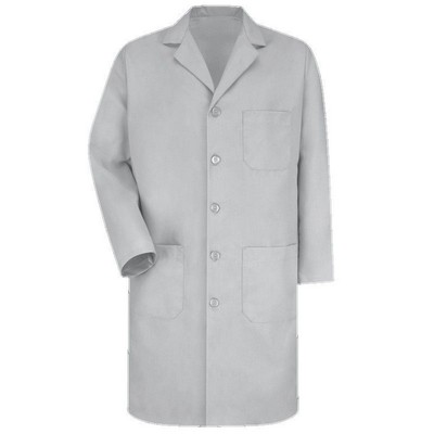 Red Kap™ Men's Long Sleeve Lab Coat w/Five Button Closure - Gray